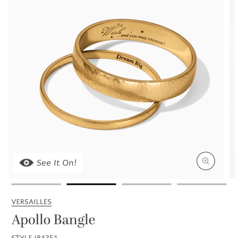 Gold bangle set of 2
